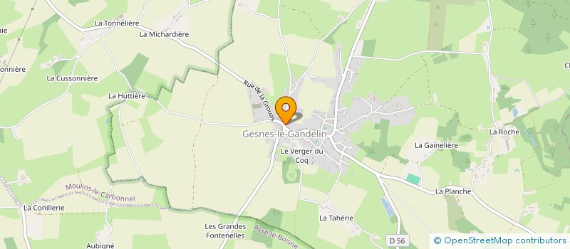 localisation de l'entreprise S.C.I. LEALOUKA  GESNES-LE-GANDELIN