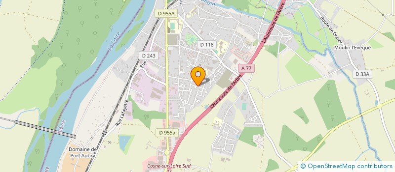 localisation de l'entreprise S.C.I LEBRETON à COSNE-COURS-SUR-LOIRE