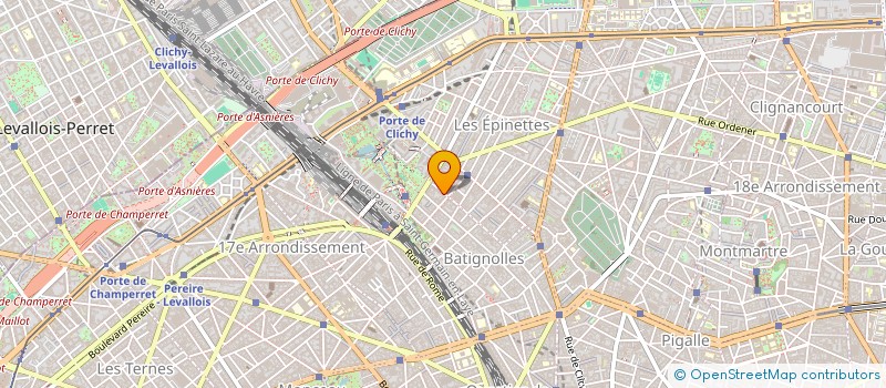 localisation de l'entreprise S.C.I. LEMERCIER MONTCHANIN  PARIS