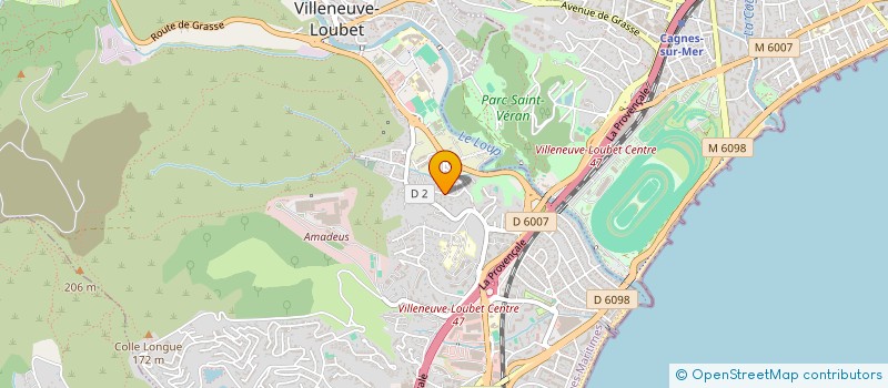 localisation de l'entreprise S.C.I. LENLYA à VILLENEUVE-LOUBET
