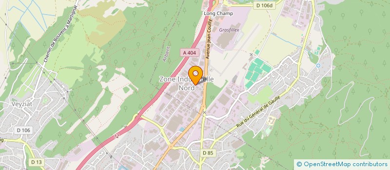 localisation de l'entreprise S.C.I. LENZO à OYONNAX
