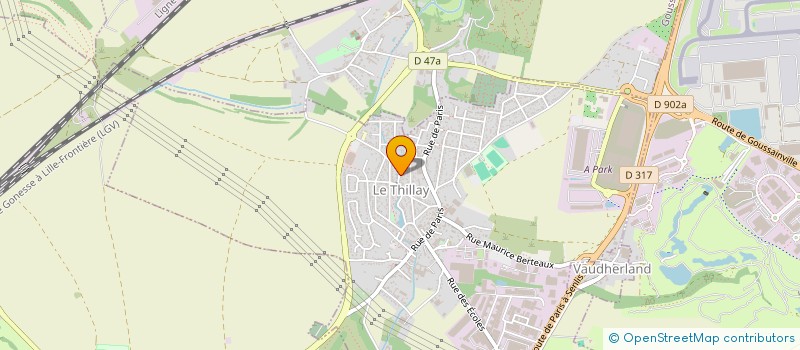 localisation de l'entreprise S.C.I. <<LEONI>>  LE THILLAY