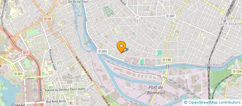 localisation de l'entreprise S.C.I. LES 2 A à SAINT-MAUR-DES-FOSSES