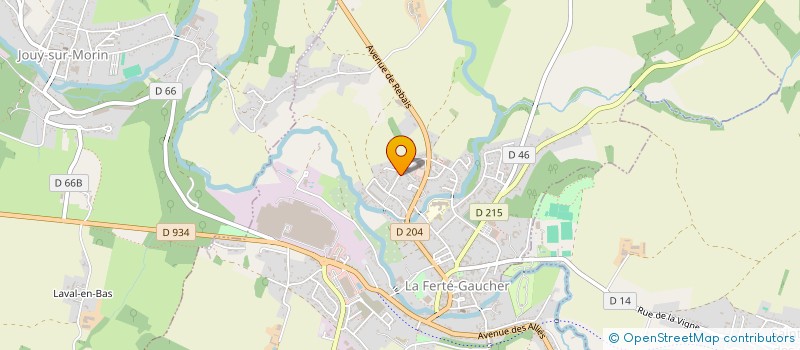 localisation de l'entreprise S.C.I. LES 2 D  LA FERTE-GAUCHER