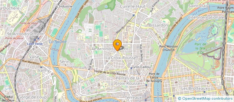 localisation de l'entreprise S.C.I LES 3 TAUPES  LYON