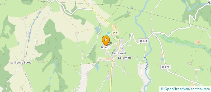 localisation de l'entreprise S.C.I LES 3 VA  LE BREUIL