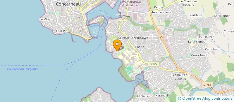 localisation de l'entreprise S.C.I. LES ALBIZIAS  CONCARNEAU