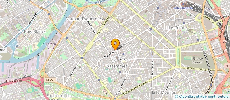 localisation de l'entreprise S.C.I. LES AUGUSTES 2 à LILLE