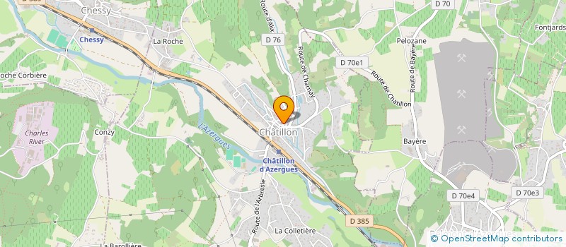 localisation de l'entreprise S.C.I. LES BABELOUX  CHATILLON