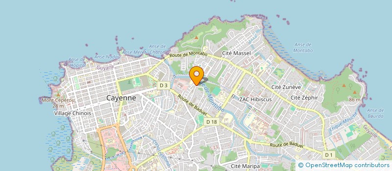 localisation de l'entreprise S.C.I LES BEN'S  CAYENNE