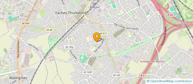 localisation de l'entreprise S.C.I LES BONNIERS  FACHES-THUMESNIL