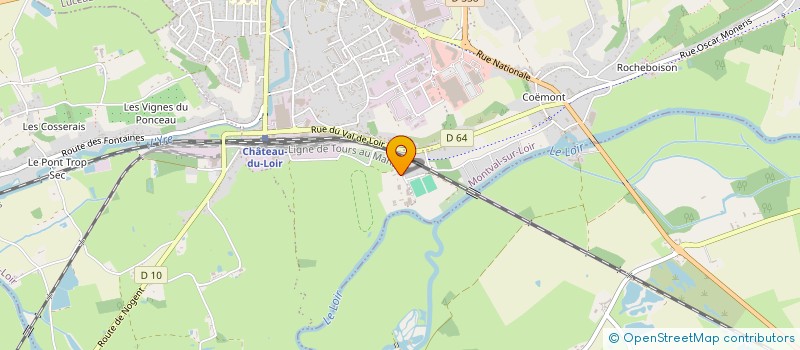 localisation de l'entreprise S.C.I. LES BORDS DU LOIR  MONTVAL-SUR-LOIR