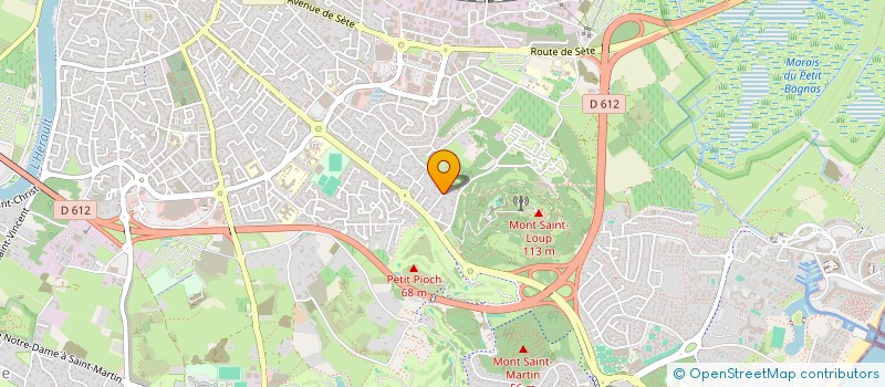 localisation de l'entreprise S.C.I. LES BRIQUES ROSES  AGDE