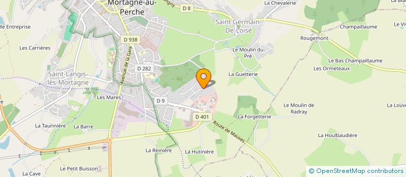 localisation de l'entreprise S.C.I. LES CALAIS à MORTAGNE-AU-PERCHE