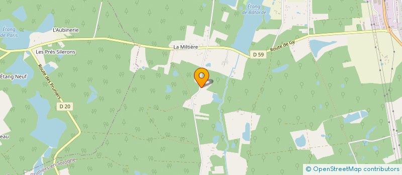 localisation de l'entreprise S.C.I LES CHENES  PRUNIERS-EN-SOLOGNE