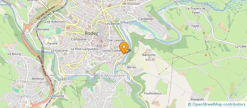 localisation de l'entreprise S.C.I. LES CHENES  RODEZ