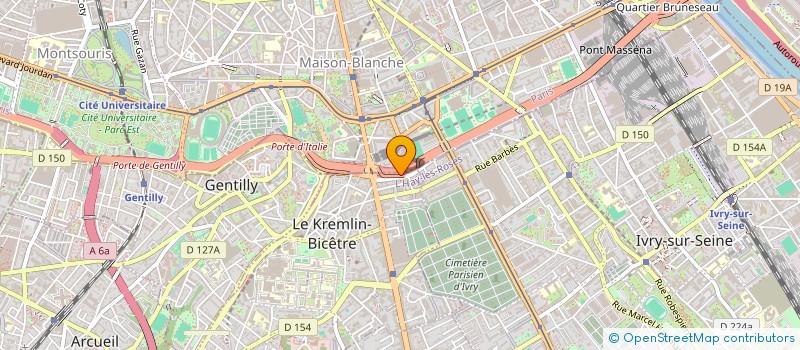 localisation de l'entreprise S.C. I  LES CHENES  REP PAR SA SCIC  LE KREMLIN-BICETRE