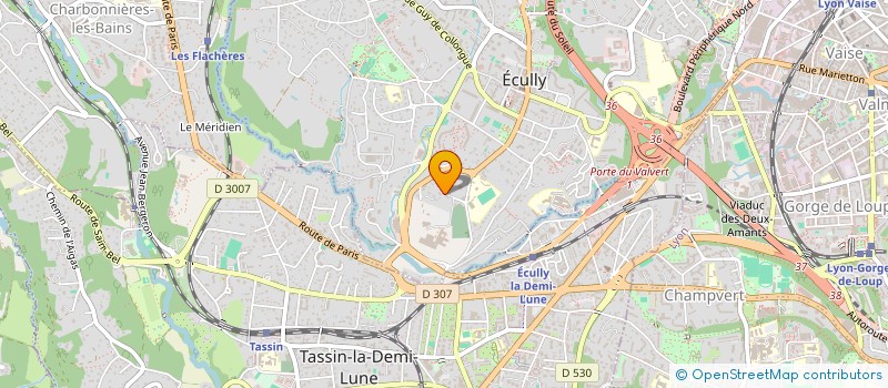 localisation de l'entreprise S.C.I LES CHOCOLATS  COLLONGES-AU-MONT-D'OR