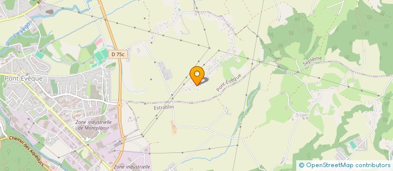 localisation de l'entreprise S.C.I. LES ENCRINES  PONT-EVEQUE