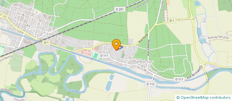 localisation de l'entreprise S.C.I. LES ENTRE - CHATS  AY-CHAMPAGNE