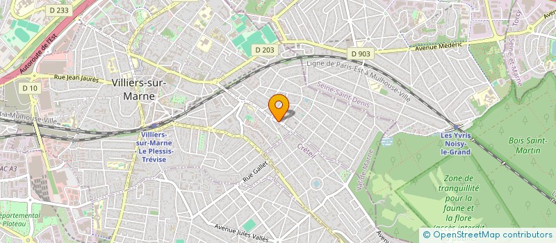 localisation de l'entreprise S.C.I. LES ETRES  VILLIERS-SUR-MARNE