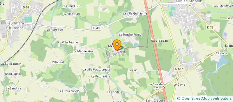 localisation de l'entreprise S.C.I. LES FILS DU LION  MINIAC-MORVAN