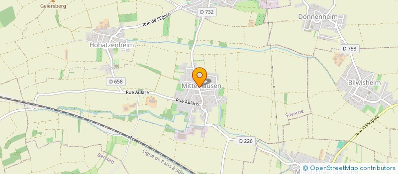 localisation de l'entreprise S.C.I. LES GLYCINES  OLWISHEIM