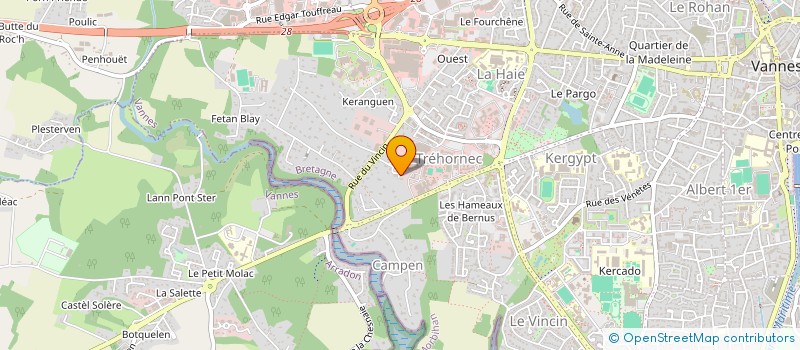 localisation de l'entreprise S.C.I. LES GOALERES à VANNES