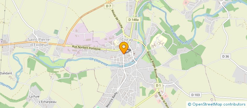 localisation de l'entreprise S.C.I. LES GRANGES DU BREUIL  VAL-DE-COMPORTE