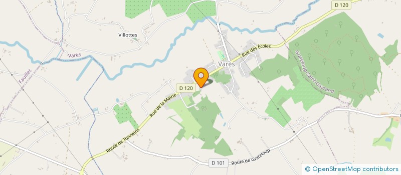localisation de l'entreprise S.C.I. LES GRISONS  VARES