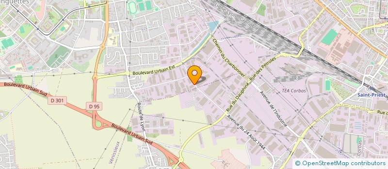 localisation de l'entreprise S.C.I. LES HALLES  VENISSIEUX