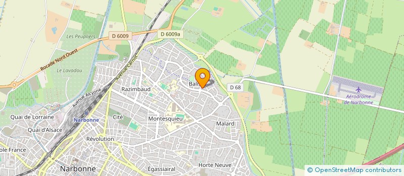 localisation de l'entreprise S.C.I. LES JARDINS D OPALE  NARBONNE