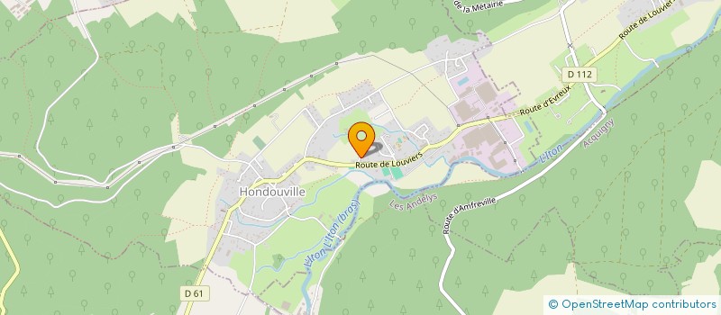 localisation de l'entreprise S.C.I. LES JARDINS DE L'ITON  HONDOUVILLE