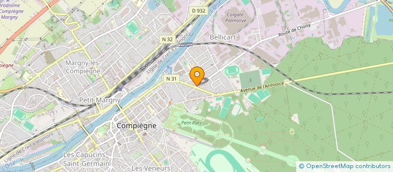 localisation de l'entreprise S.C.I. LES LIERRES  COMPIEGNE