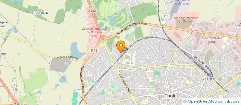 localisation de l'entreprise S.C.I. LES LIERRES à CHOLET