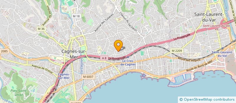 localisation de l'entreprise S.C.I. LES LILAS à CAGNES-SUR-MER