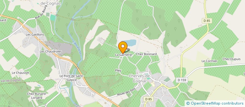 localisation de l'entreprise S.C.I. LES ORCHIDEES  VAL-DE-COGNAC