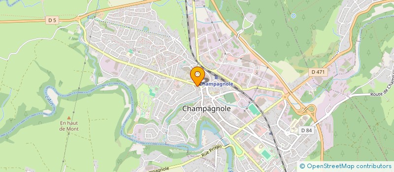 localisation de l'entreprise S.C.I. LES PALMIERS DE CANDICE  CHAMPAGNOLE