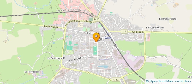 localisation de l'entreprise S.C.I. LES PETITS MOUSSES  EVRON