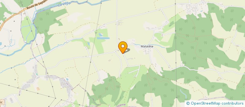 localisation de l'entreprise S.C.I. LES PEUPLIERS  SEPTEME