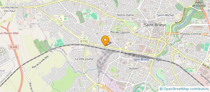 localisation de l'entreprise S.C.I. LES SABLES à SAINT-BRIEUC