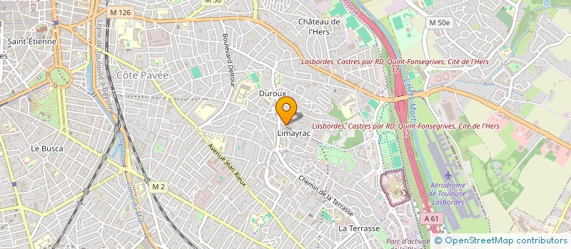 localisation de l'entreprise S.C.I. LES SENIORIALES EN VILLE DE LUCE à TOULOUSE
