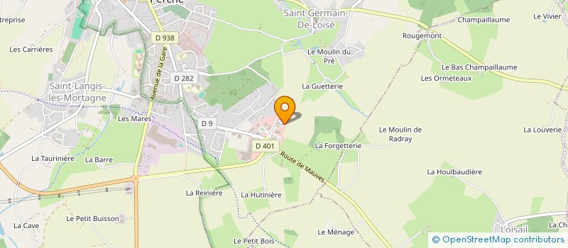 localisation de l'entreprise S.C.I. LES SOURCES à MORTAGNE-AU-PERCHE