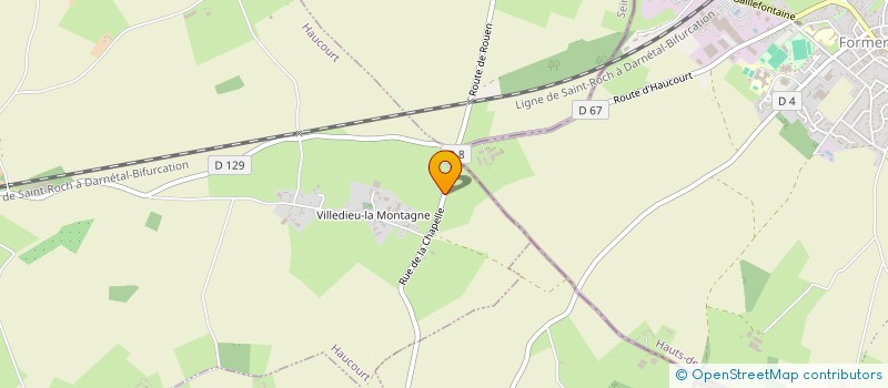 localisation de l'entreprise S.C.I  LES THUYAS  HAUCOURT