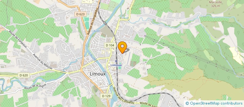 localisation de l'entreprise S.C.I. LES TROIS J  LIMOUX