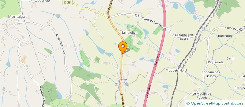 localisation de l'entreprise S.C.I. LESCJA  MONTALZAT