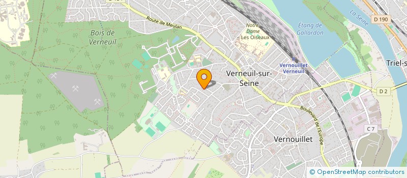 localisation de l'entreprise S.C.I LET1X  VERNEUIL-SUR-SEINE