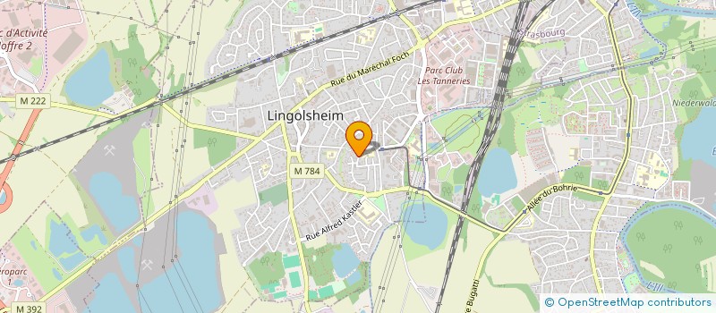 localisation de l'entreprise S.C.I LHARA  LINGOLSHEIM