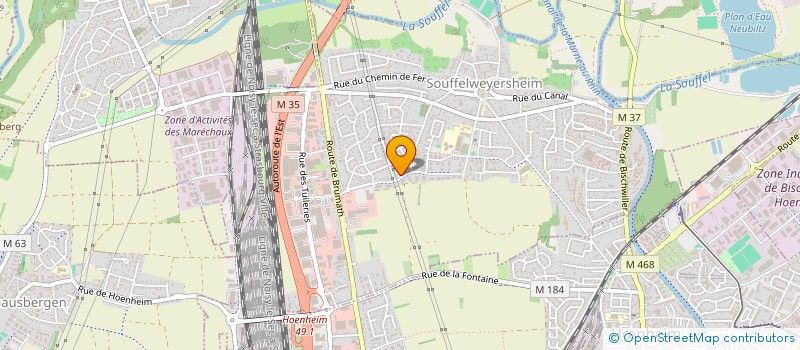 localisation de l'entreprise S.C.I. LIDE  SOUFFELWEYERSHEIM