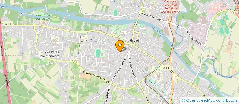 localisation de l'entreprise S.C.I. LISARA à OLIVET